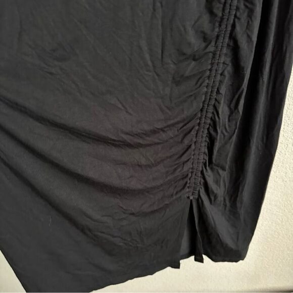 Old Navy Black Jersey Ruched Dress Size Small Tall - Picture 6 of 10